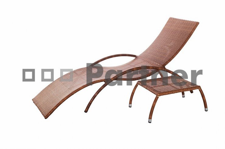 Zahradní lehátko + stolek Bade