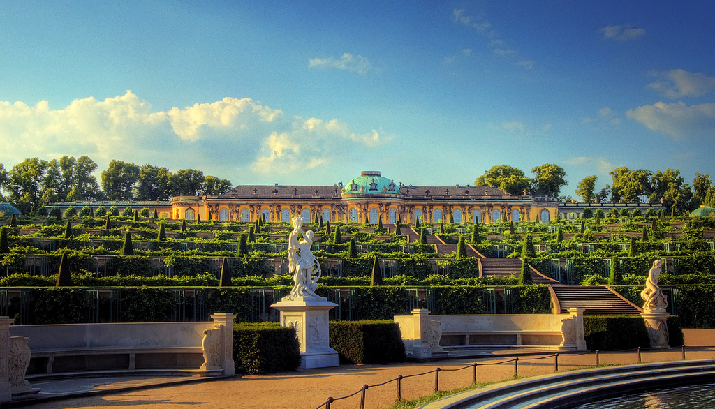Potsdam Schloss Sanssouci, autor:  Wolfgang Staudt - flickr.com