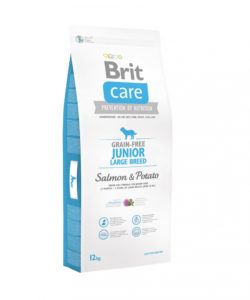 Granule Brit Care Grain-free Junior Large Breed Salmon & Potato 12 kg